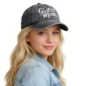 Girl Mom Hats For Women (Option: BLACK)