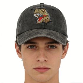 Cute Dinosaur Hat For Women Funny Baseball Caps (Option: BLACK)
