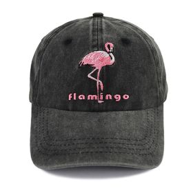 2pcs Vintage Washed Cotton Baseball Cap With Flamingo Embroidery,  FC The Flamingos World Cup Fan Hat Adjustable Unisex Soccer Hat For Men Women (Option: 1pcs)