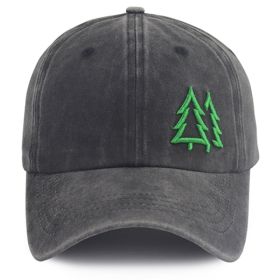 Tree Cool Hats For Men Women (Option: BLACK)