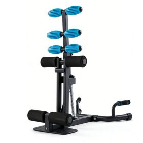 Deep Squat Machine For Home Gym, All-in-One Equipment, Adjustable For Glutes & Legs, Easy Assembly, 32.9x22.4x36.6 In, 300 Lbs, Red & Blue (Option: blue)