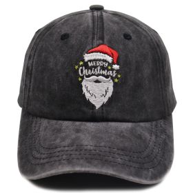 Funny Christmas Baseball Cap (Option: BLACK)