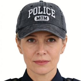 Proud Police Mama Baseball Cap (Option: BLACK)