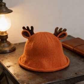 Antlers Kids Bucket Hat-Orange 4976 (Option: 6926398634976)
