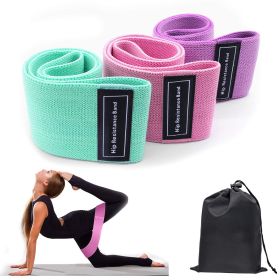 3pcs Resistance Bands For Legs And Butt; Home Yoga Exercise Workout Sports Fitness Accessories (Quantity: 3pcs)