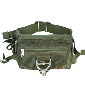 Tactical Waist Pack for Men, Multi-Pocket Fanny Pack with Adjustable Belt (Color: OD green)
