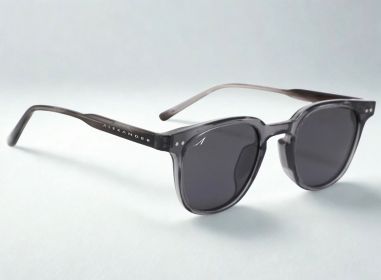 Alexander Marketeer Polarized Sunglasses (Color: Clear Gray)