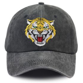 2pcs Tiger Hat For Men Women, Tiger Gifts For Tiger Lovers, Classic Cotton Wild Animals Embroidered Baseball Cap (Option: 1pcs)