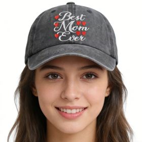 Best Mom Ever Hat For Women (Option: BLACK)